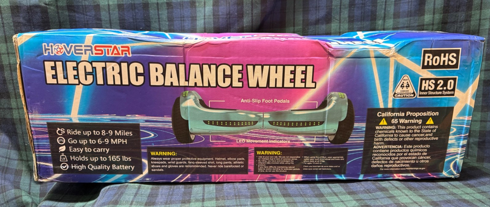 Hoverstar 2.0 Electric Balance Wheel 6.5 inch LED Flash Wheel Turquoise