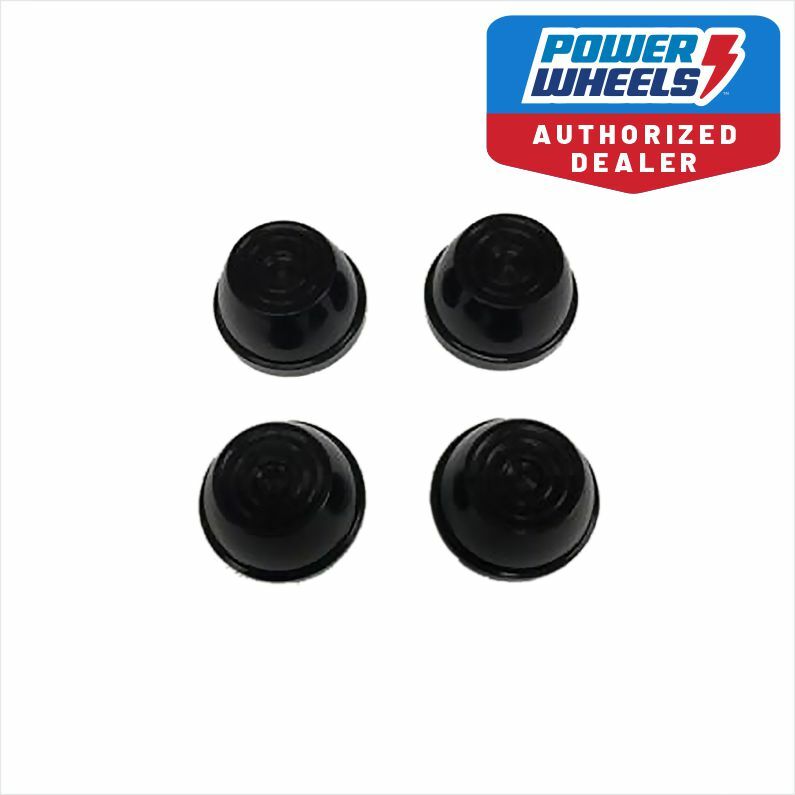 Power Wheels Barbie Princess Mustang 4 Pack of .437 Cap Nuts Black Genuine 4X