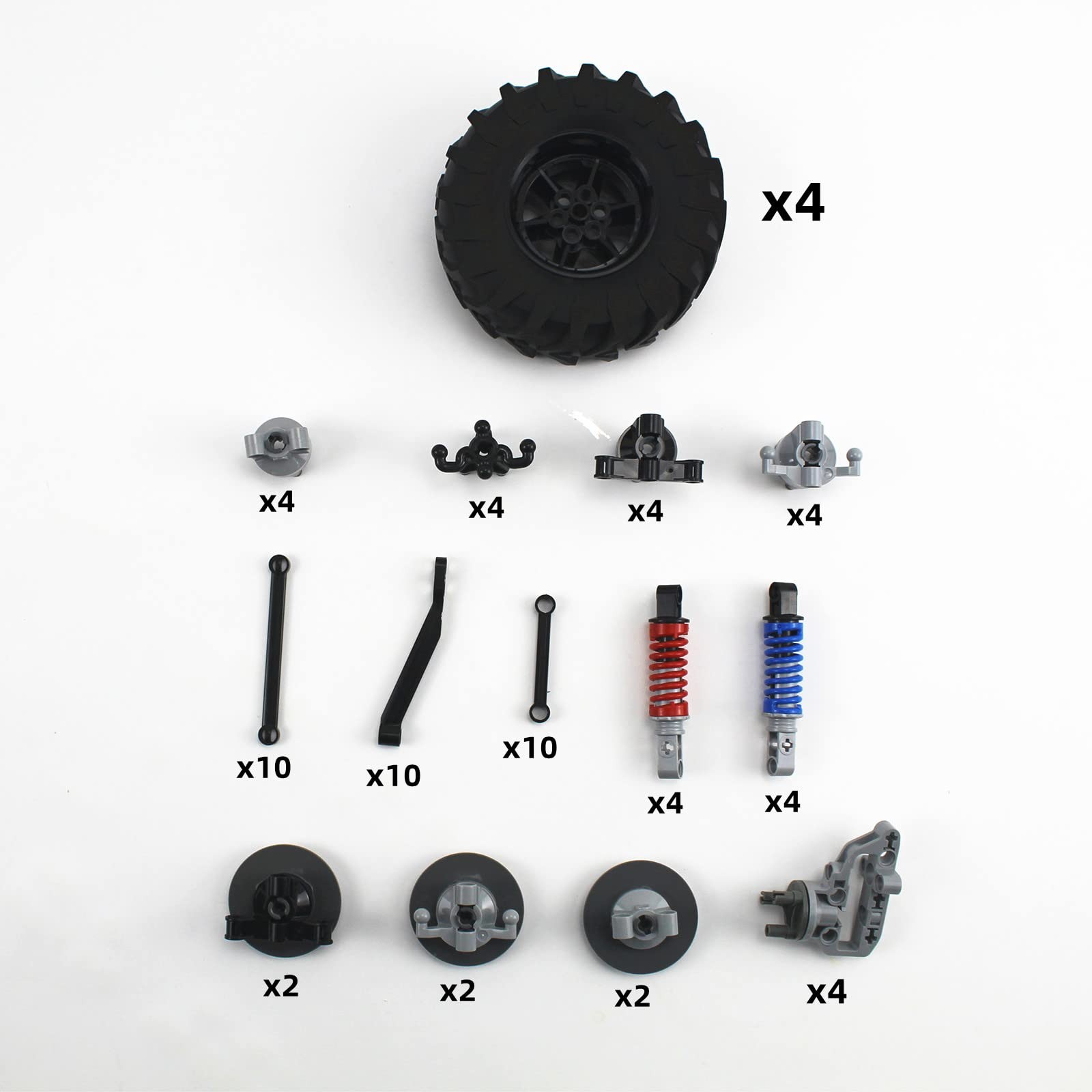 Technical Parts Vehicles Suspension with Tire 107×44 Technical Parts Set with…