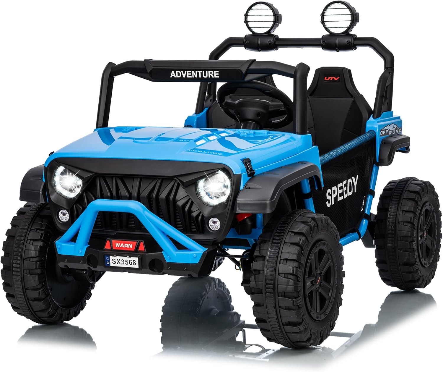 Ride on Toys for Kids,Ride on Truck w/ RC,2 Seater Electric Car for Toddlers 4-8