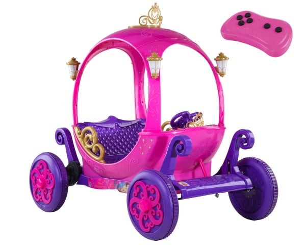 Disney Princess 24V Carriage, Pink, Remote Control, 2 Seats, Ages 3+, 1 Count