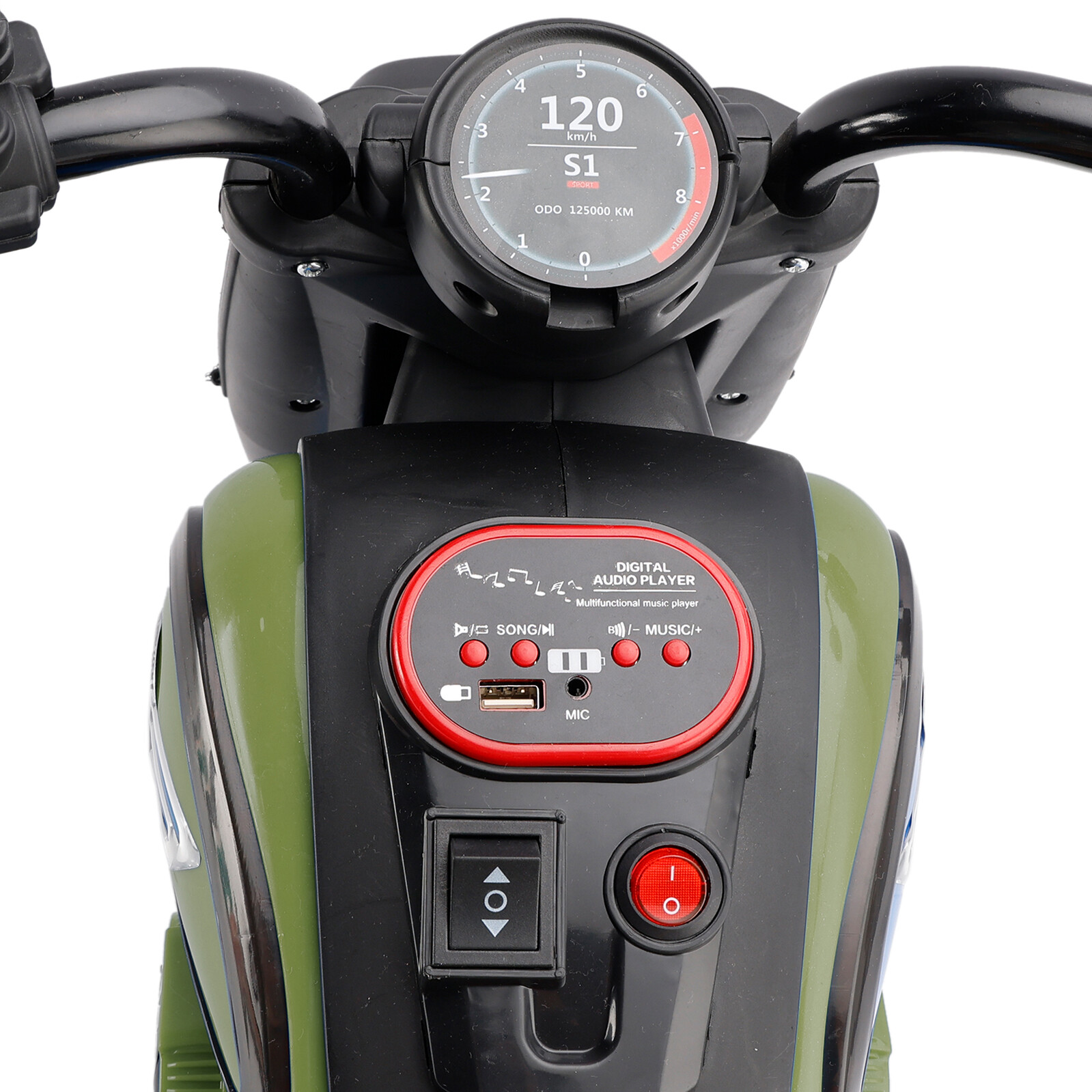 3Wheel 6V Kid Ride On Motorcycle Electric Toy With Colorful Light And Music E0