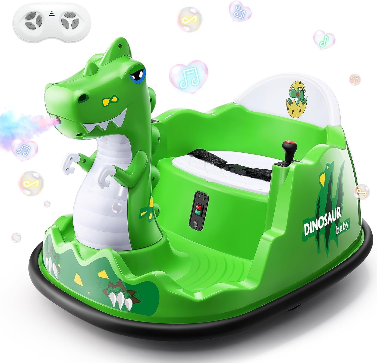 Kids Ride on Car, 12V Bumper Car for Xmas Gift w/ Parent Remote 360 Degree Spin