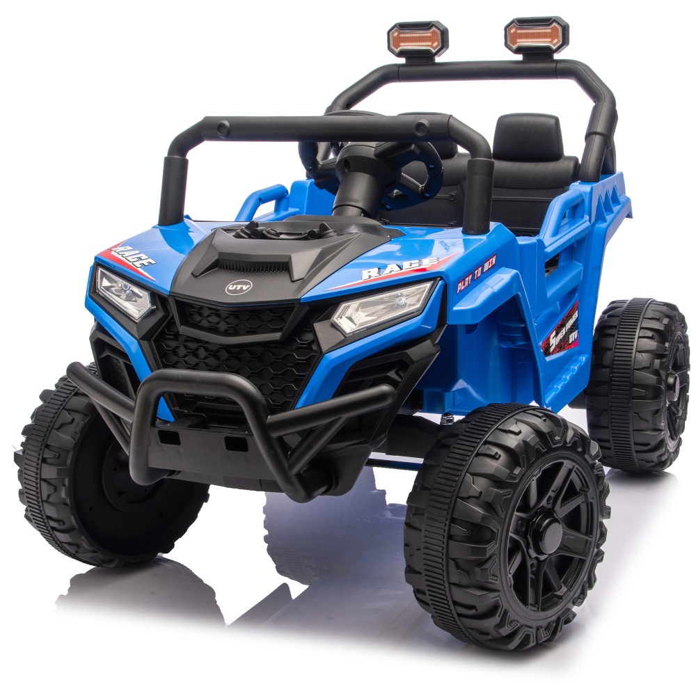 12V 2WD Kids Ride On UTV W/ 2.4G PC,Anti-Collision Bar,High Chassis,Anti-Slip