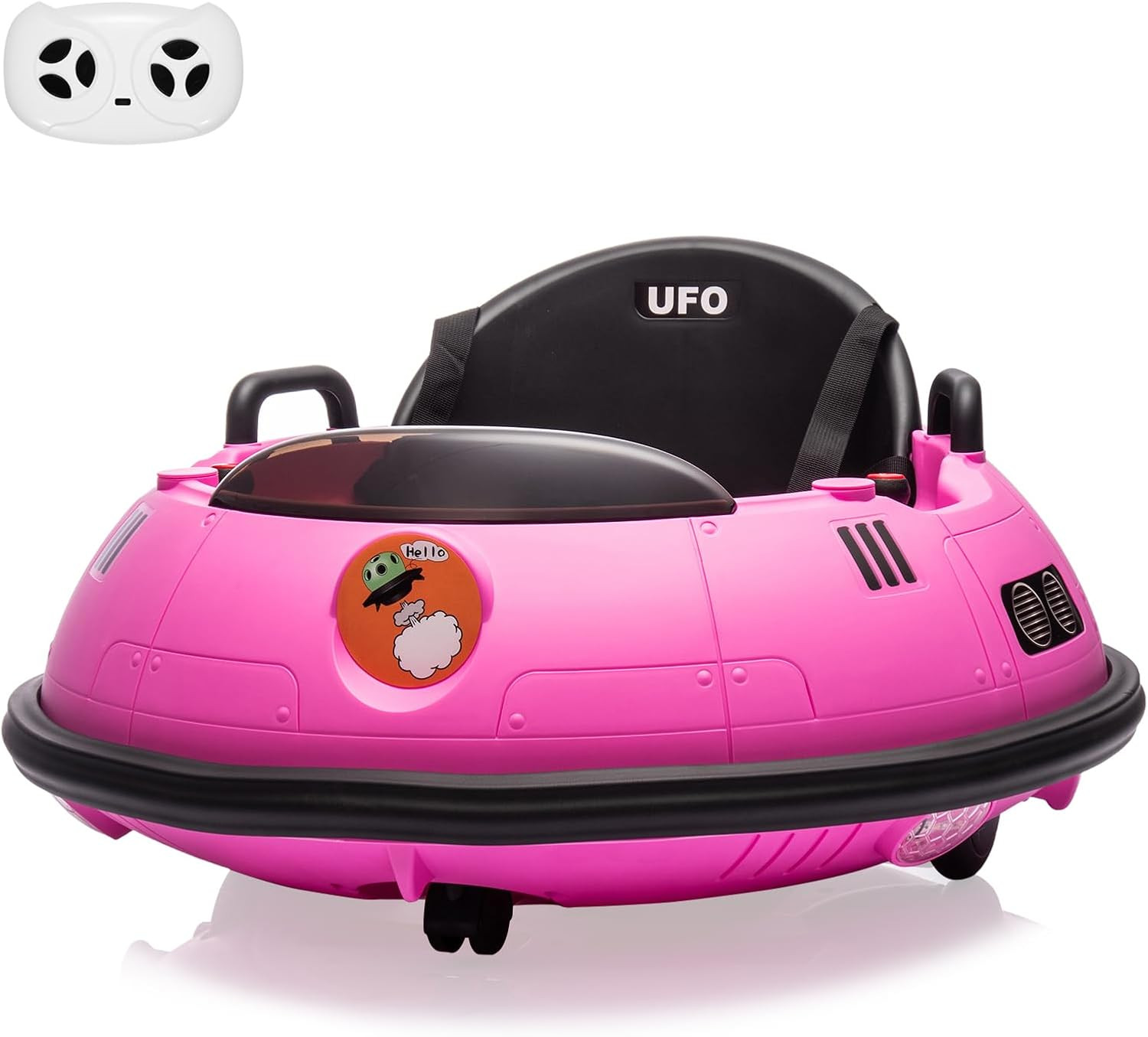 Ride on Bumper Car, 12V Electric Toddlers Car with Remote Control, Safety Belt,