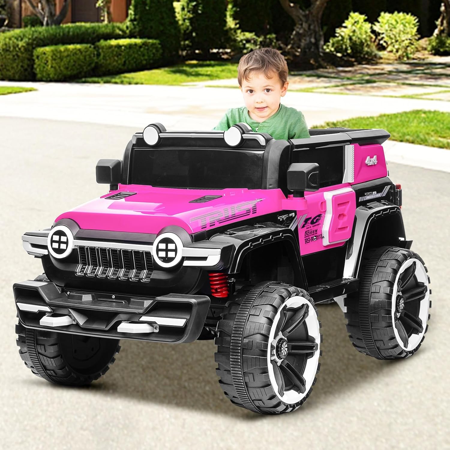 12V Kids Electric Ride on ATV Truck,Single Seat Truck for Boys & Girls Ages 3-7