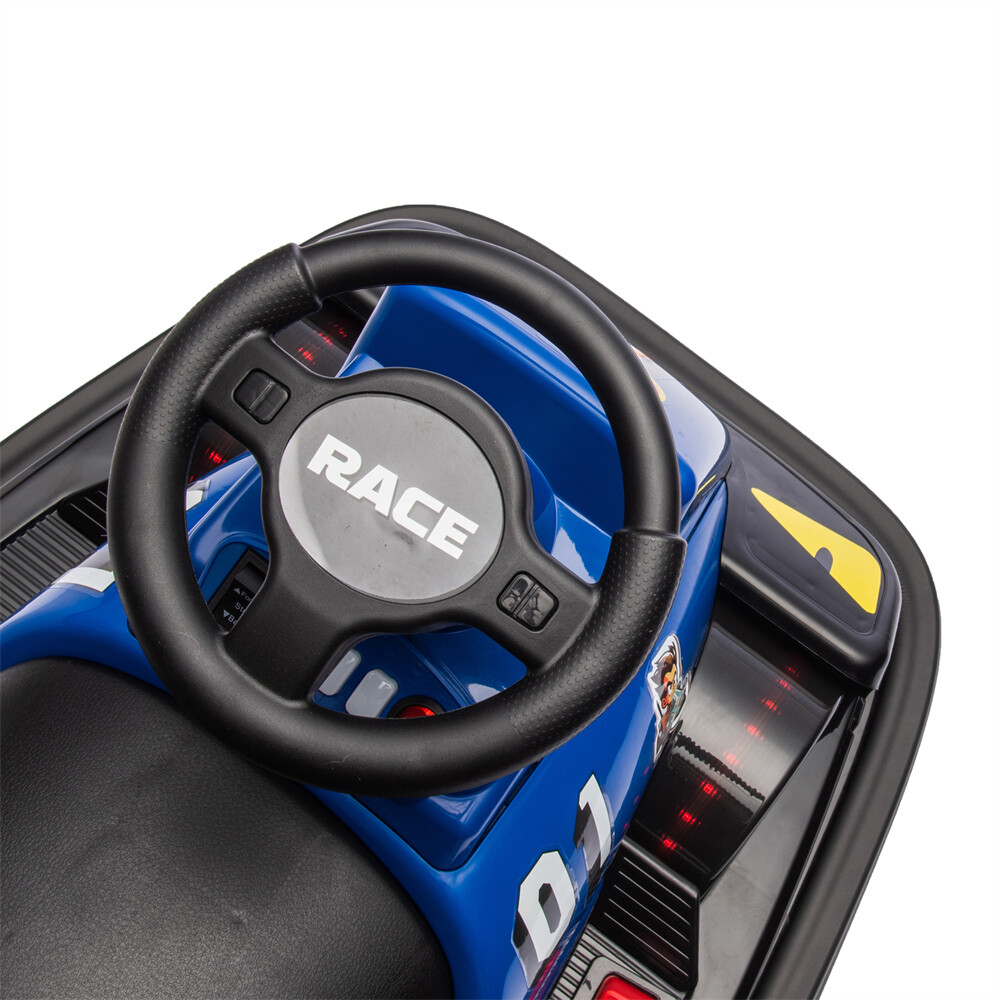 12V Kid Ride On Motor Bumper Car Rotate 360° In Place 1.55MPH Kid Toy Aged 3-5