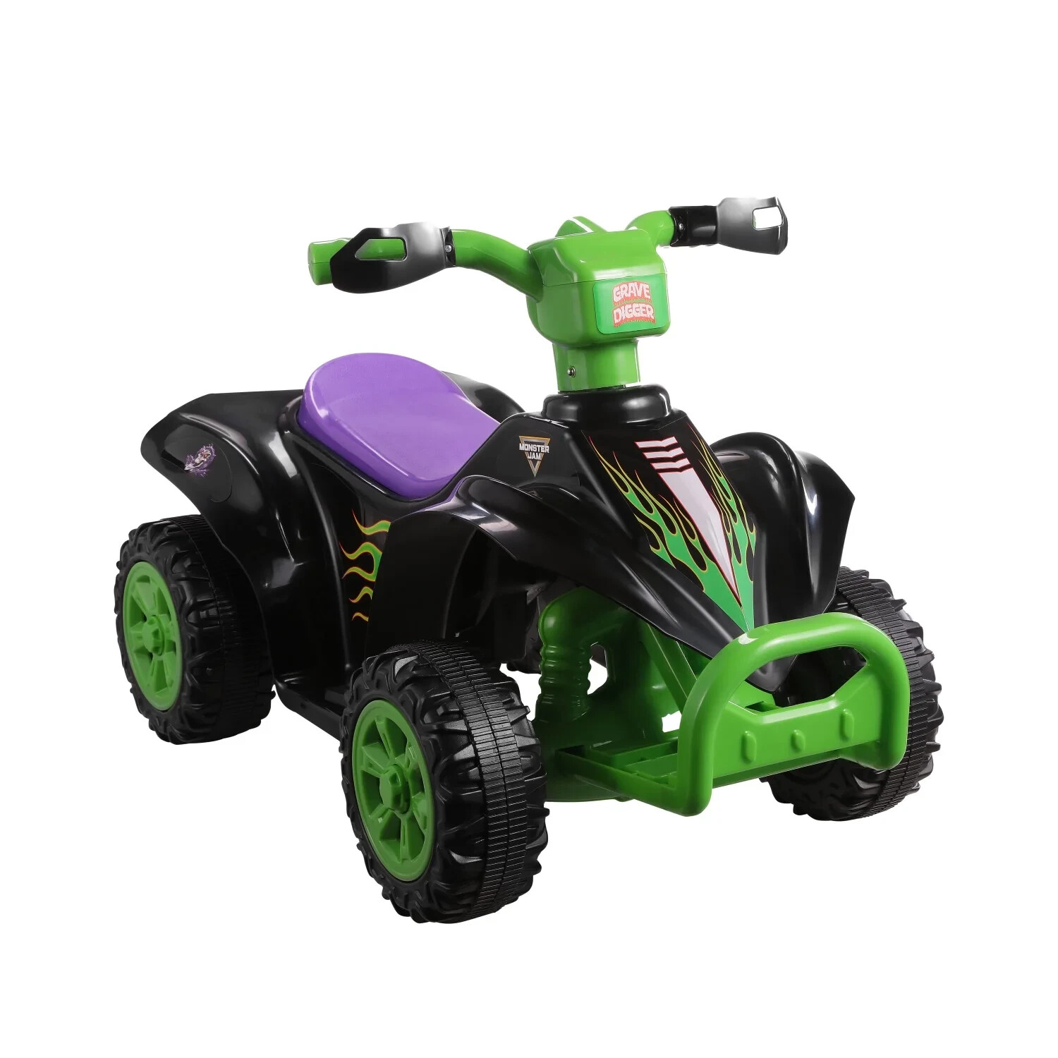 Grave Digger Monster Truck 6V Battery-Powered Quad, Ages 1.5+