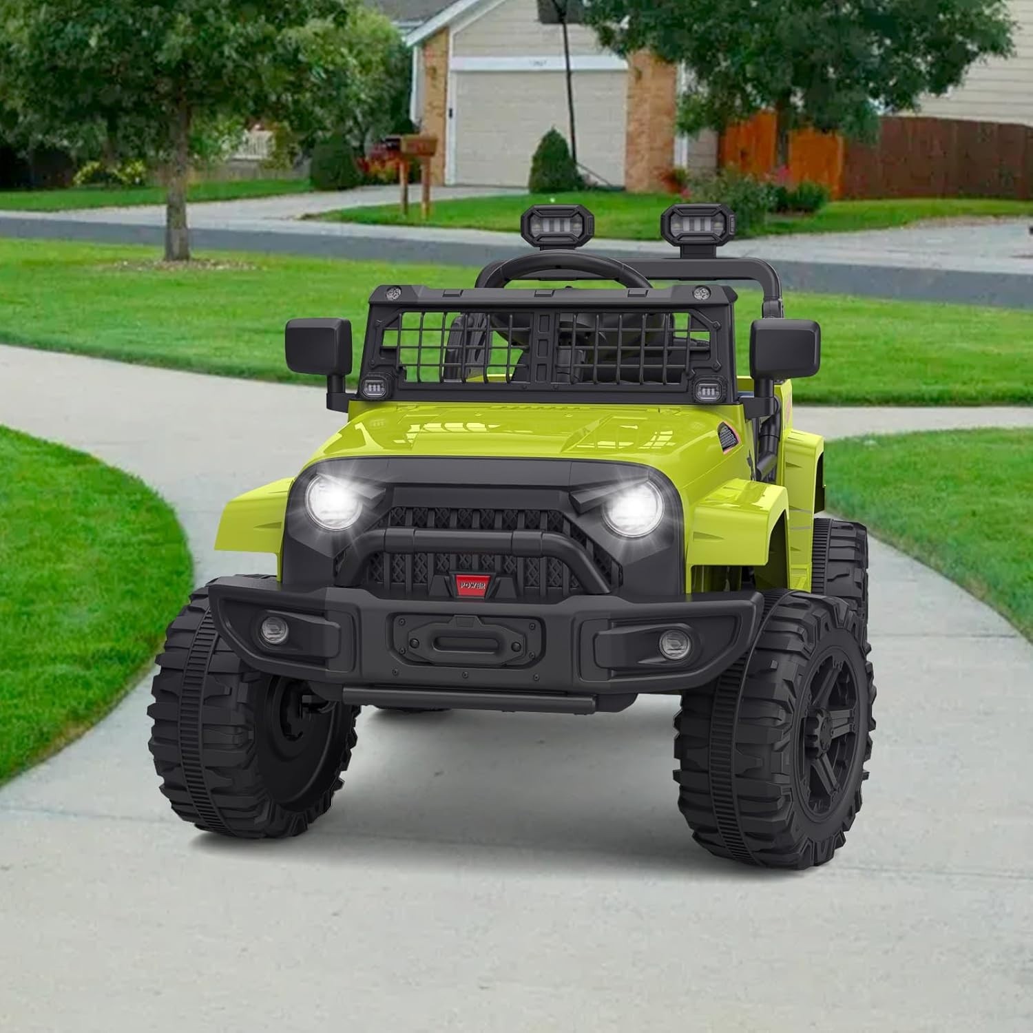 Ride on Truck Car, 12V Kids Electric Vehicles with Remote Control Spring Susp…