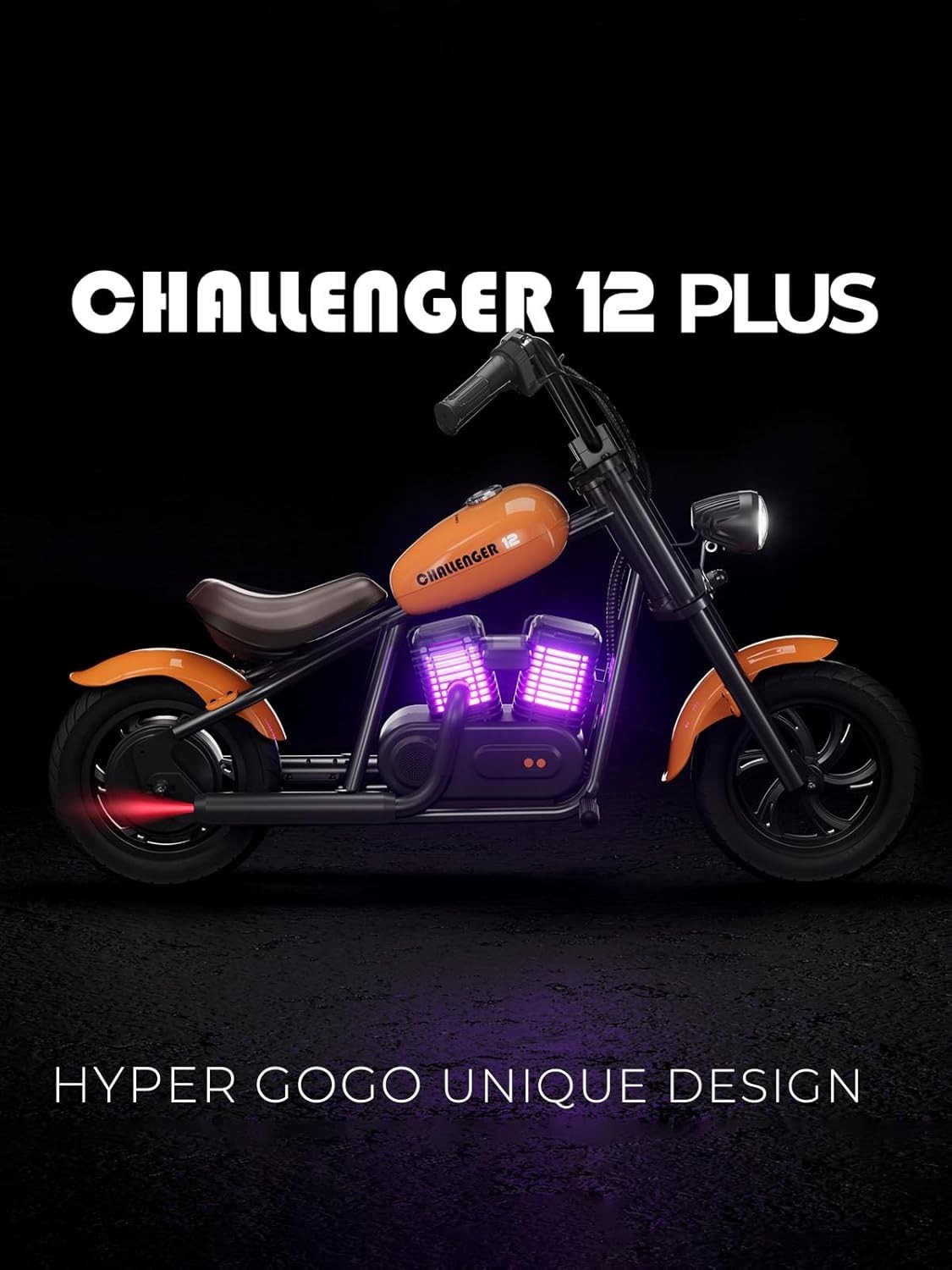 HYPER GOGO Cruiser 12 Plus Electric Motorbike Motorcycle for Kids 6 Years & up