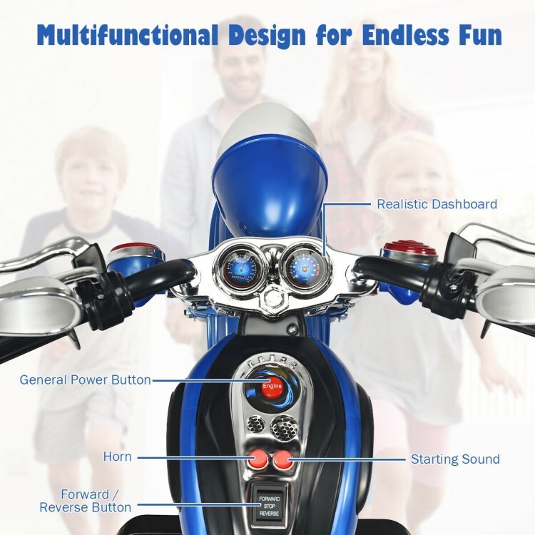 6V Toddler Electric Motorbike In/Outdoor Kids Ride On Toys W/ Horn & Headlights