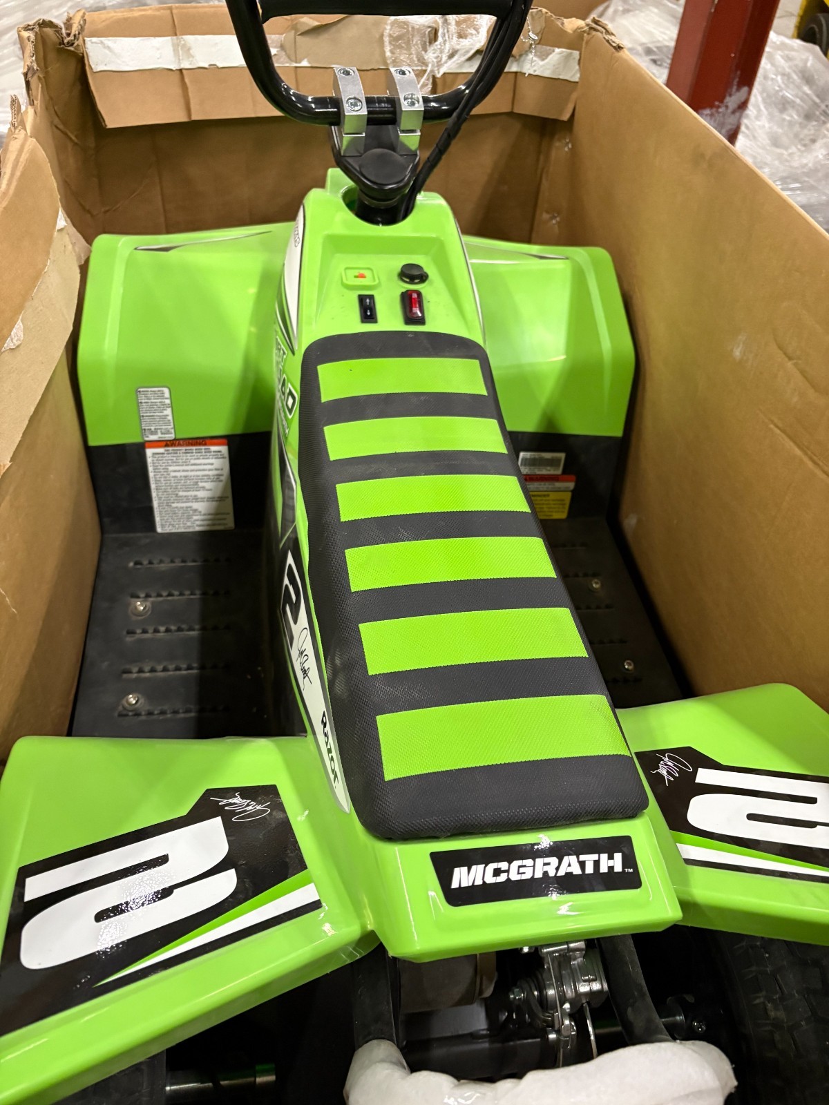RAZOR DIRT QUAD SX MCGRATH – GREEN-BLACK – Open Box