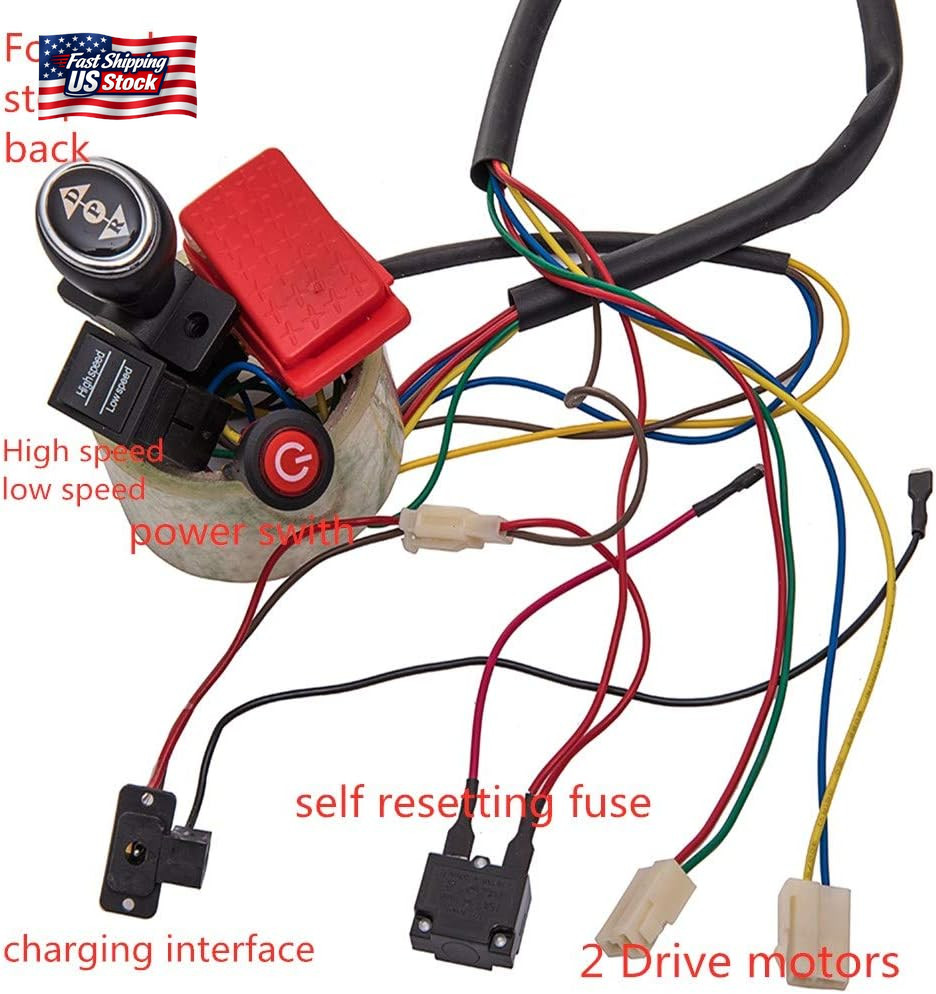 Weelye Ride on Car 12V DIY Modified Wires Complete Set of Remote Control Circuit