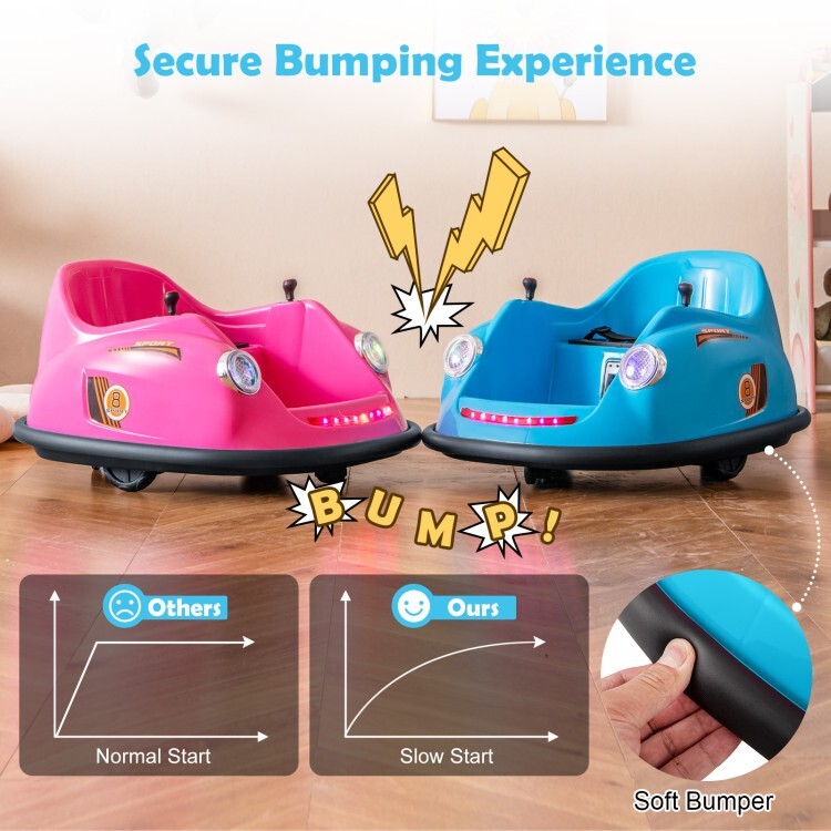 12V Battery Powered Kids Ride on Electric Bumper Car Gift Kids w/Remote Control