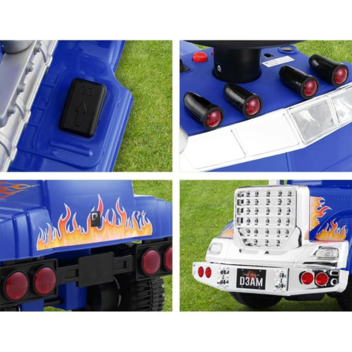 Kids Electric Ride On Truck 6V Blue Battery Powered Toy