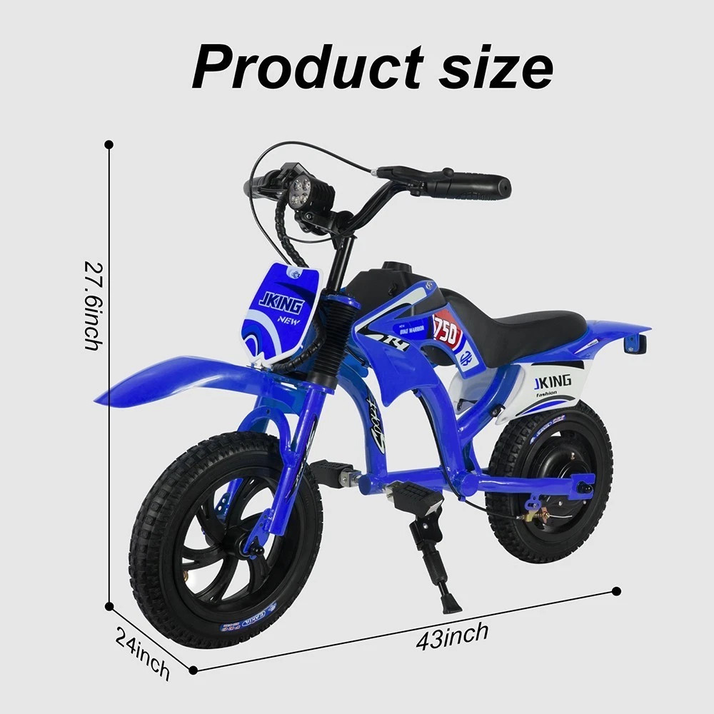 25.2V 200W Kids Motorcycle Ride on Toy 10MPH Pneumatic Tire for Age 3+ BLUE 2026