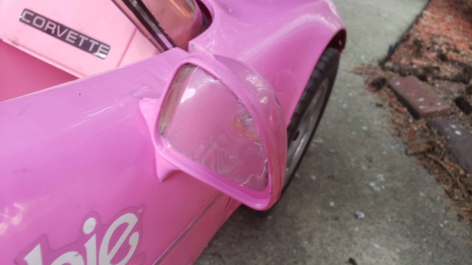 Barbie Corvette 1990 Vintage Power Wheels Pink Original SHIPPED