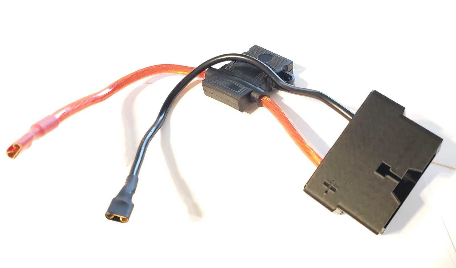 Fused Power Wheels Female 12v Connector Plug Battery Side 3D printed 12AWG wire