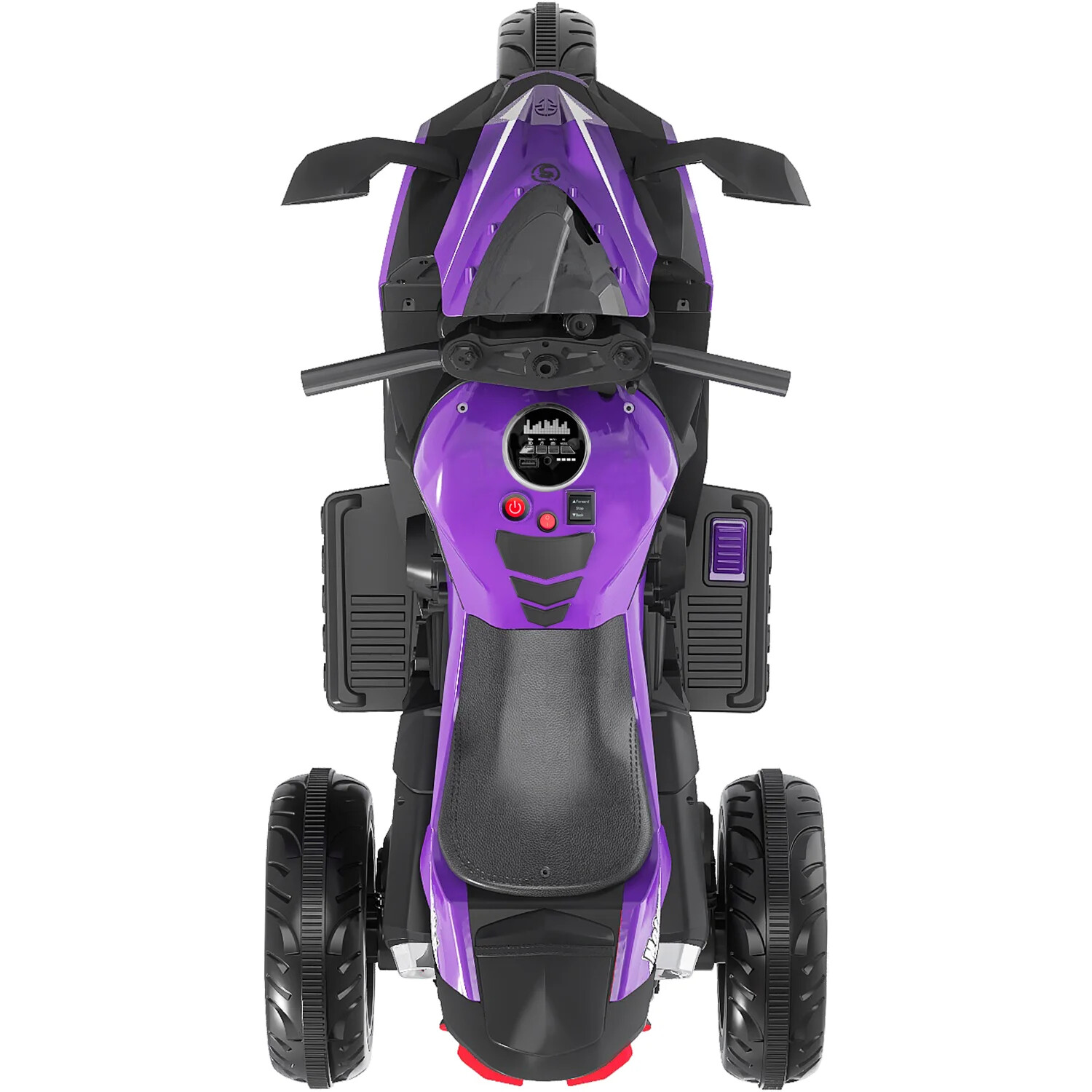 New Kids Ride On Dirt Bike 12V Electric Motorcycle 3 Wheels Lighting Purple US