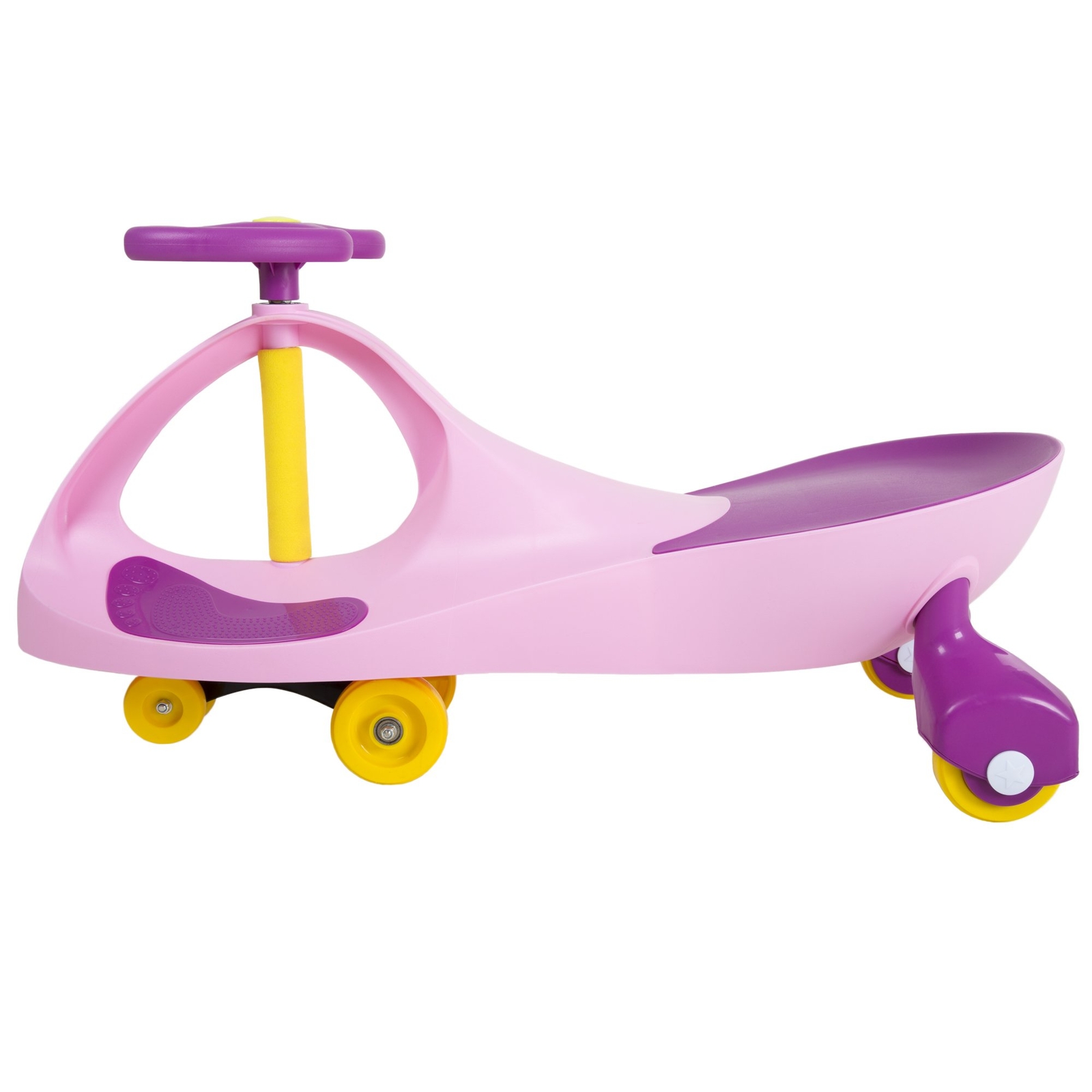 Pink and Purple Wiggle Car Ride On Toy for Kids Develops Motor Skills
