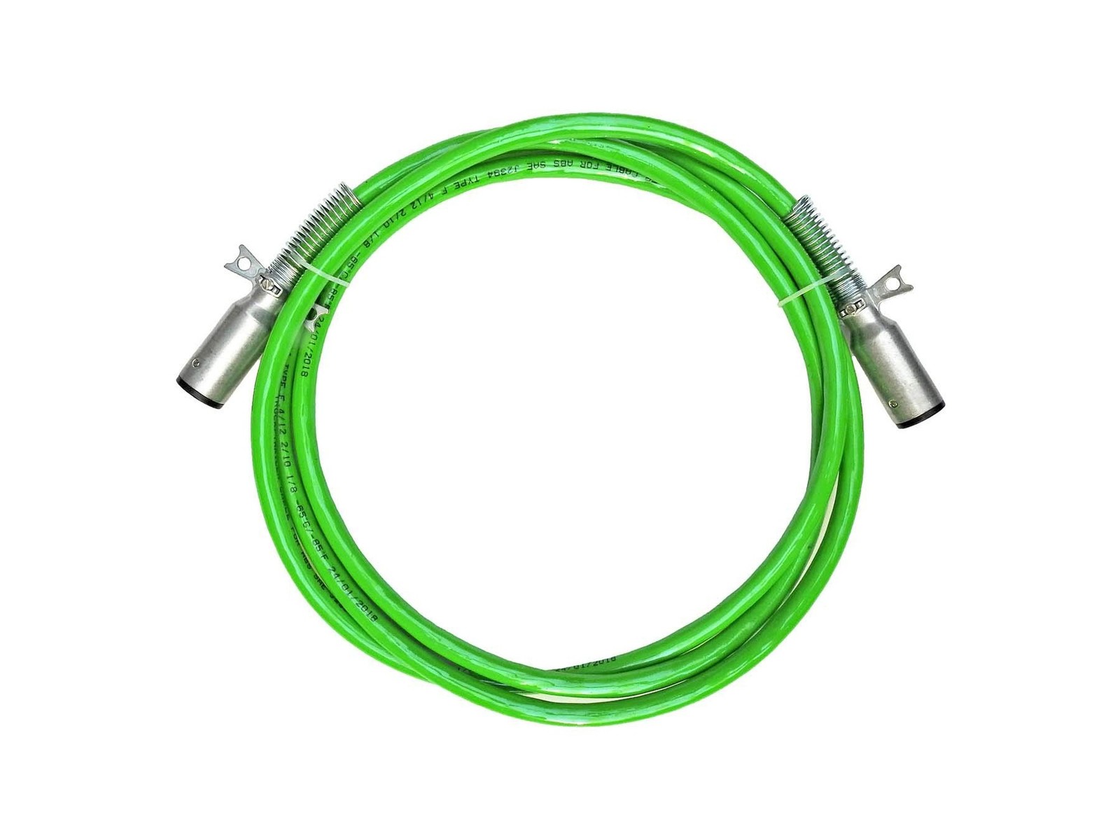Road King Straight 7-Way Truck and Trailer Electric Cable ABS Duty Green – 15…