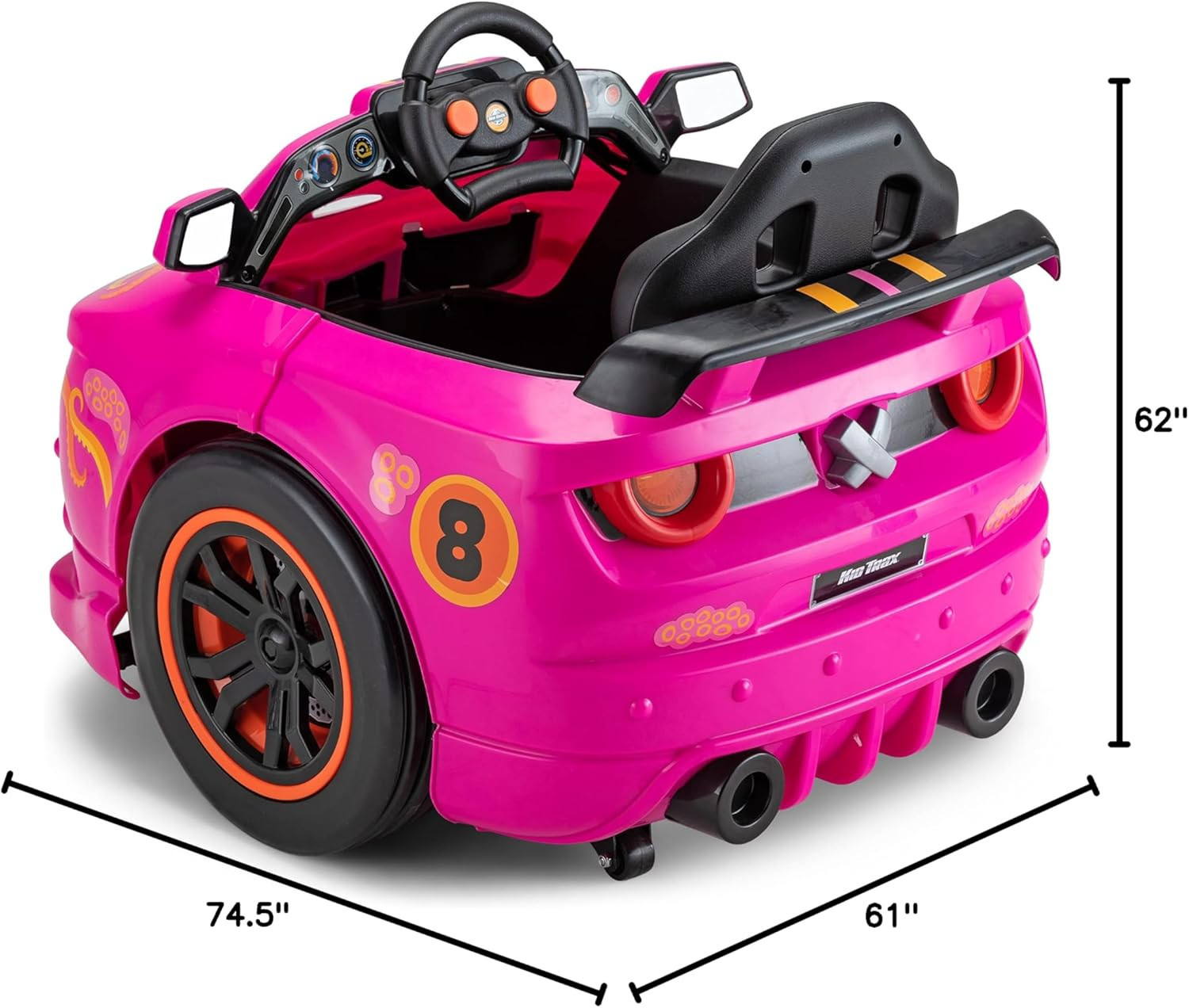 Dizzy Racers 6V Ride on Car – Toddler Toy with 360° Spin, W/Big Wheel, Indoor/Ou