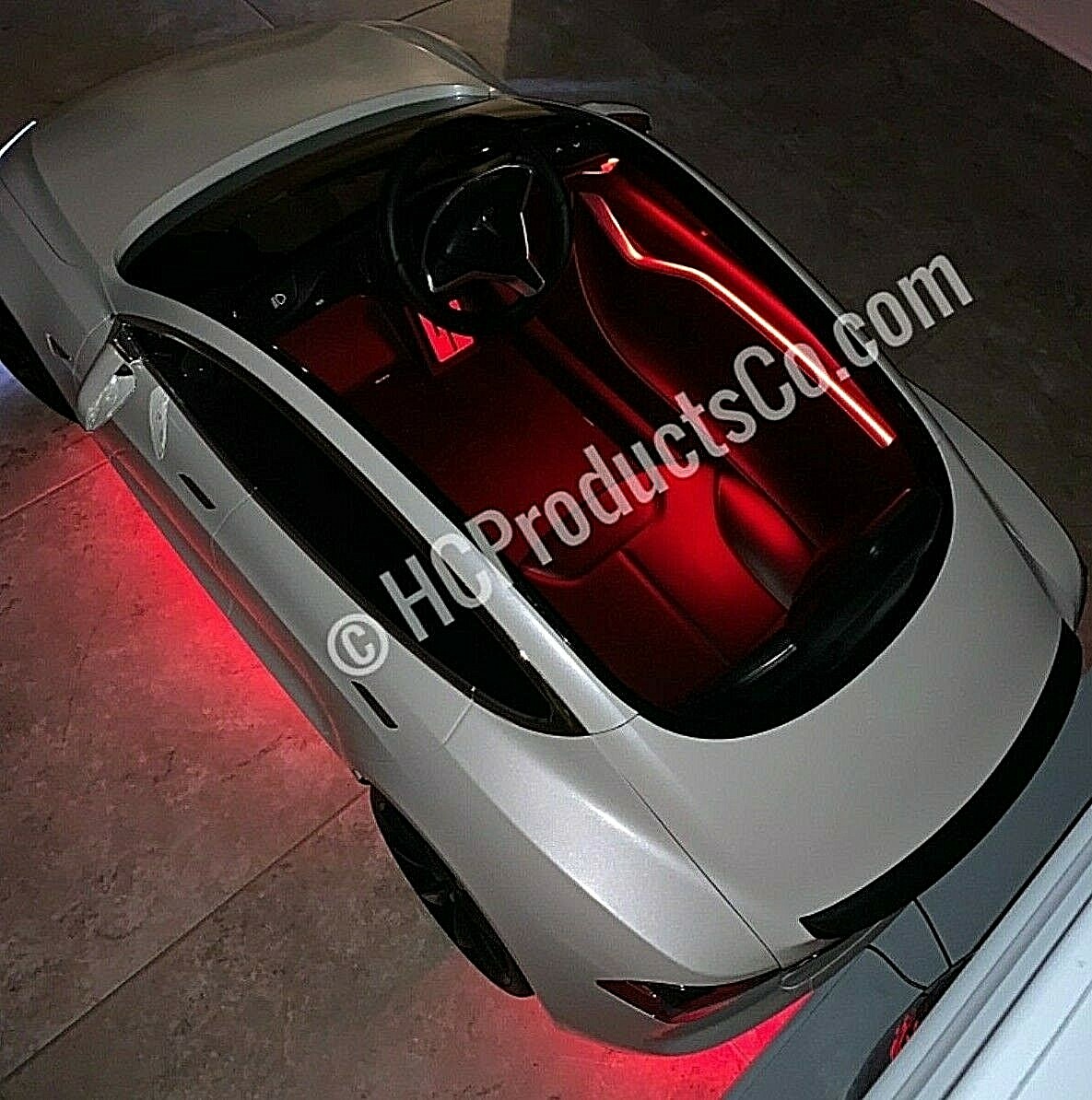 Bluetooth Controlled 14 inch LED Light Kit For Kids Electric Cars