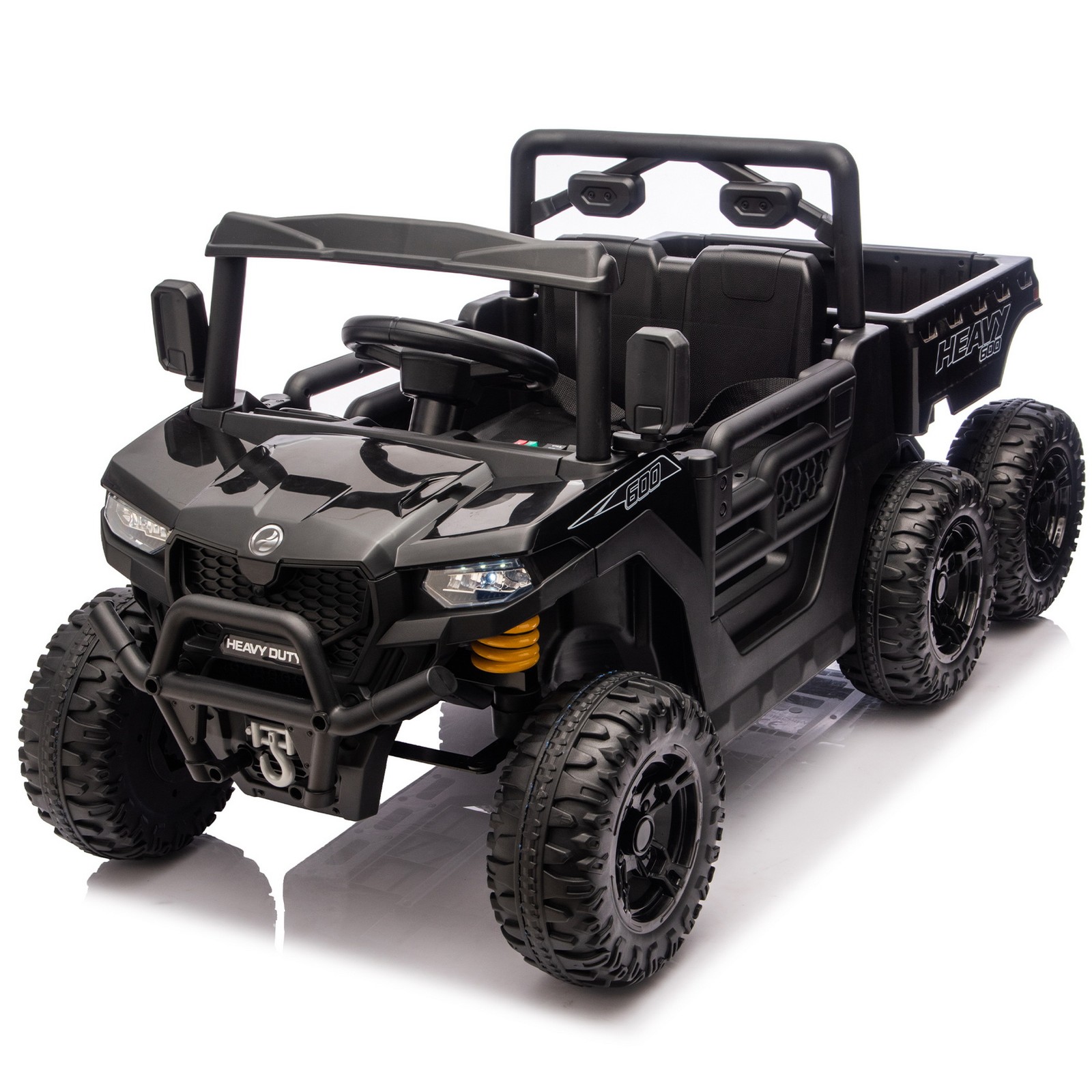 24V 440W Kids Ride on Dump Truck UTV Toy Car 4WD 6-Wheels Parent Control Music