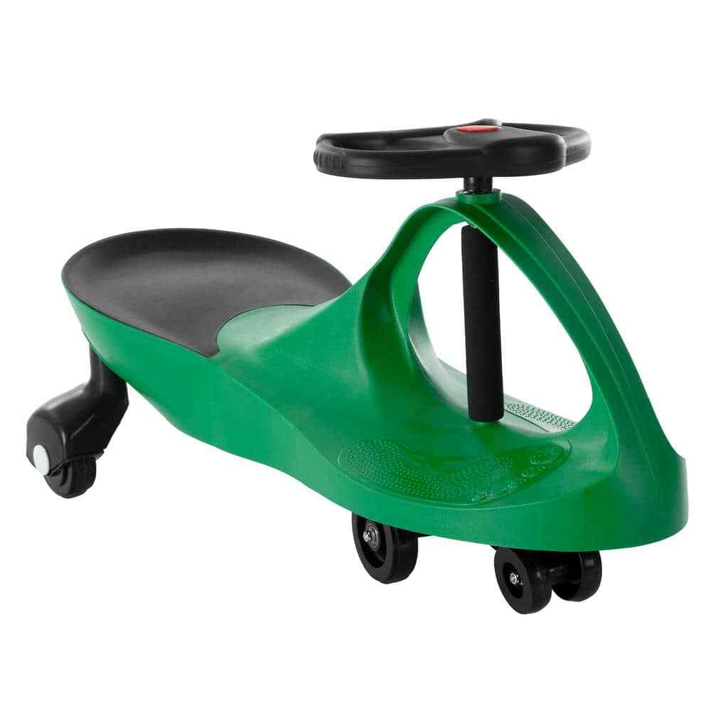 Kids’ Zigzag Ride on Car Toy No Batteries for Boys & Girls 3 yrs and up, Green