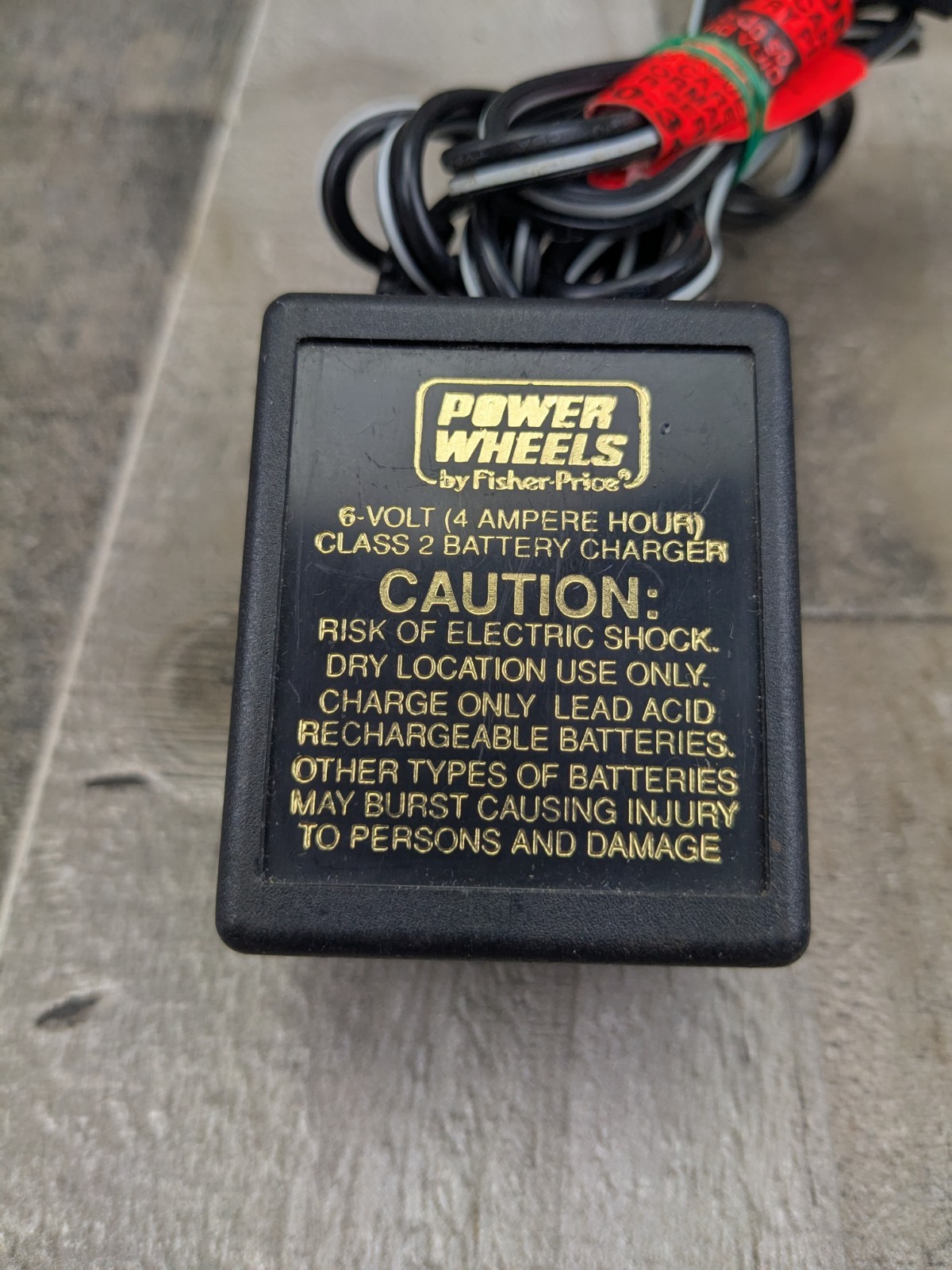 POWER WHEELS SUPER 6 VOLT BATTERY CHARGER MODEL 040135