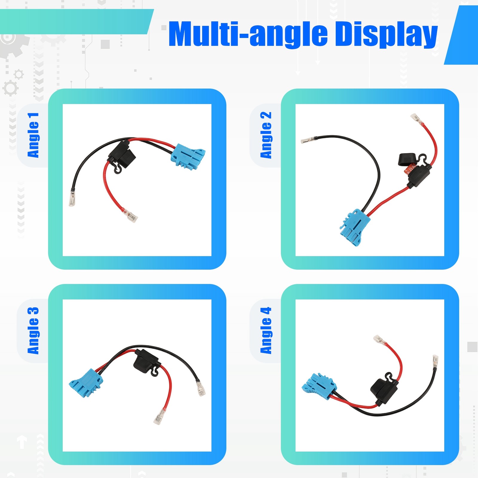 12 AWG Wire Harness Connector Replacement Compatible with Peg-Perego 12V8172