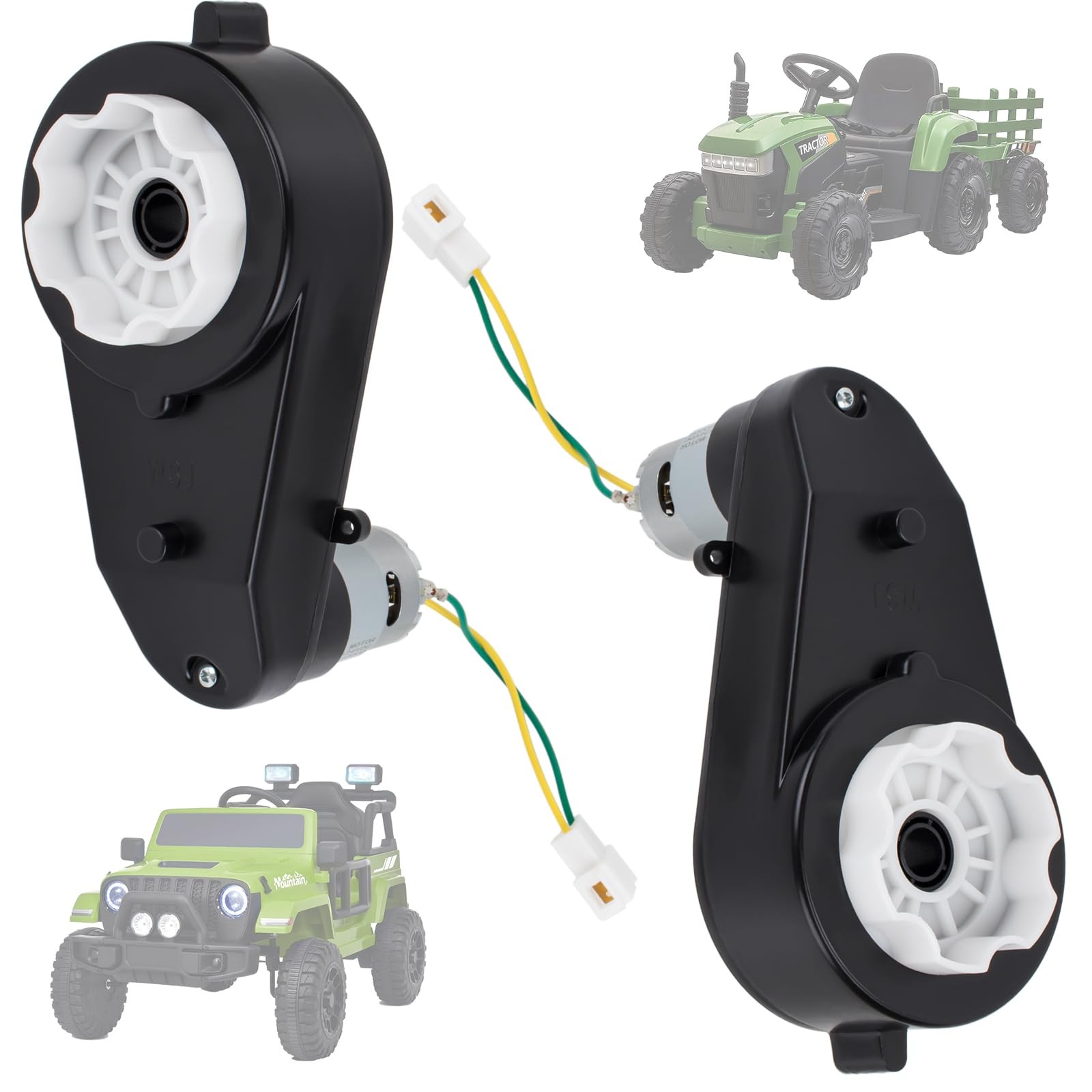 Pcs 12V 40000RPM Powered Wheels Motor Gearbox for Kids Ride On Car Toys