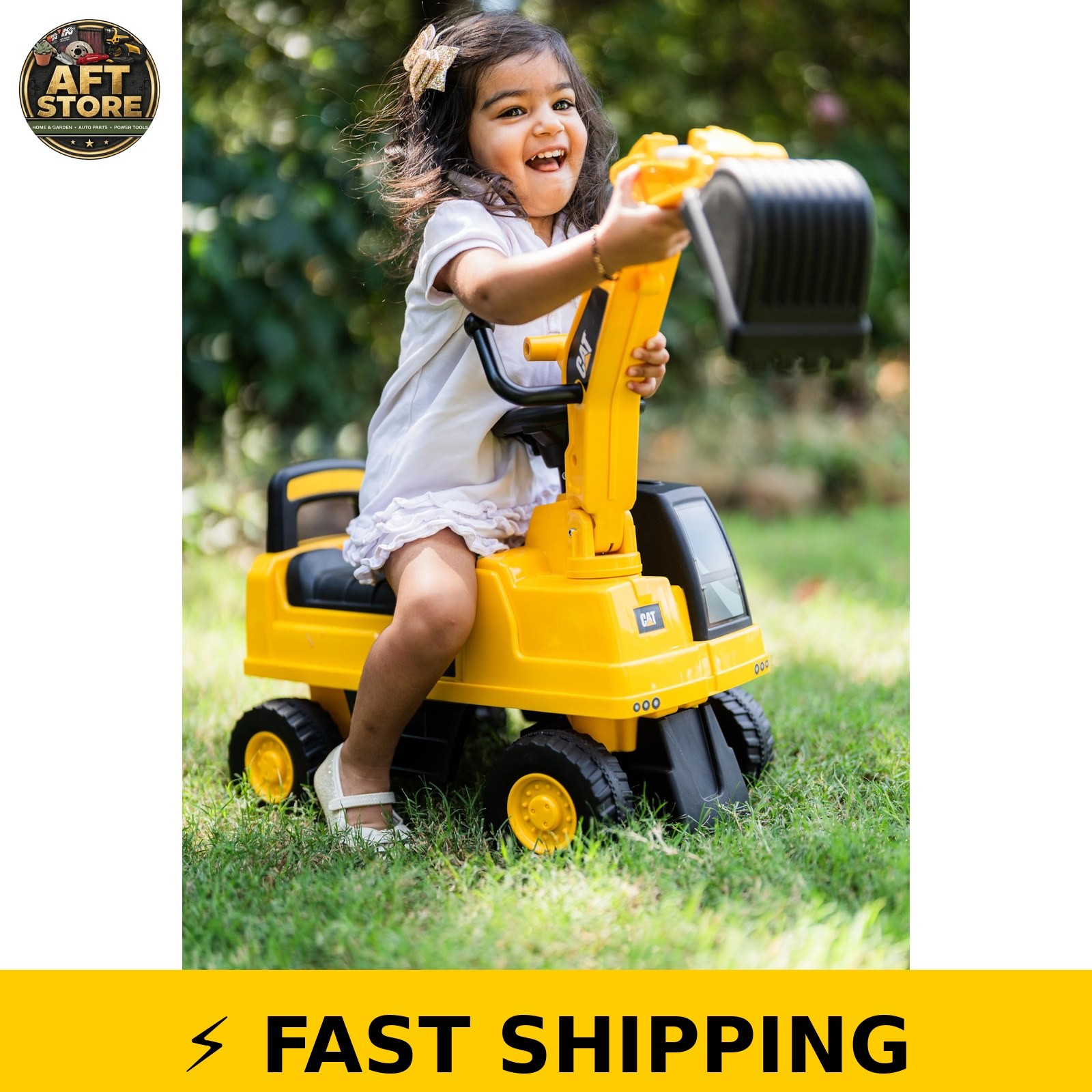 Best Ride On Cars CAT Excavator Push Car for Kids