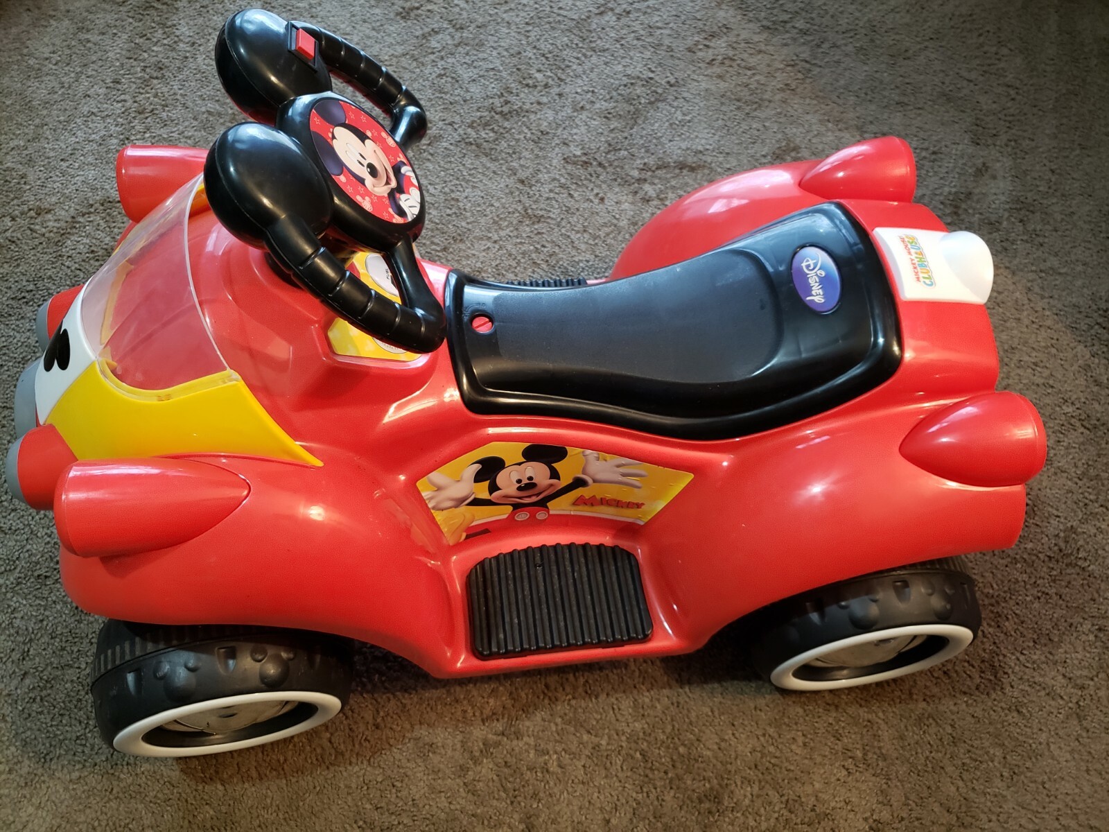 Disney Mickey Mouse Hot Rod Toddler Ride-On Toy by Kid Trax 6V Battery Powered..