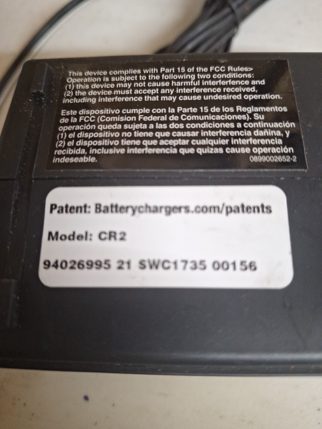 Schumacher CR2 Charge N Ride On Toy 1.5A 24/16V volt universal battery charger