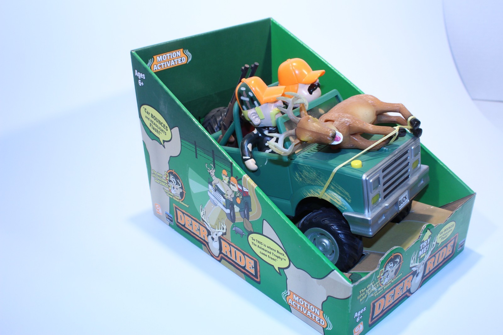 Gemmy Deer Ride Motion Activated Singing Buck Read Description New Batteries