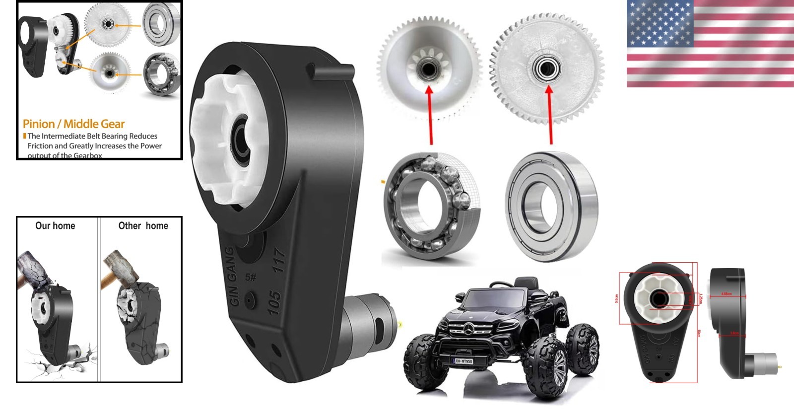High-Torque 24V RS555 Motor Gearbox 30000RPM for Enhanced Toy Performance