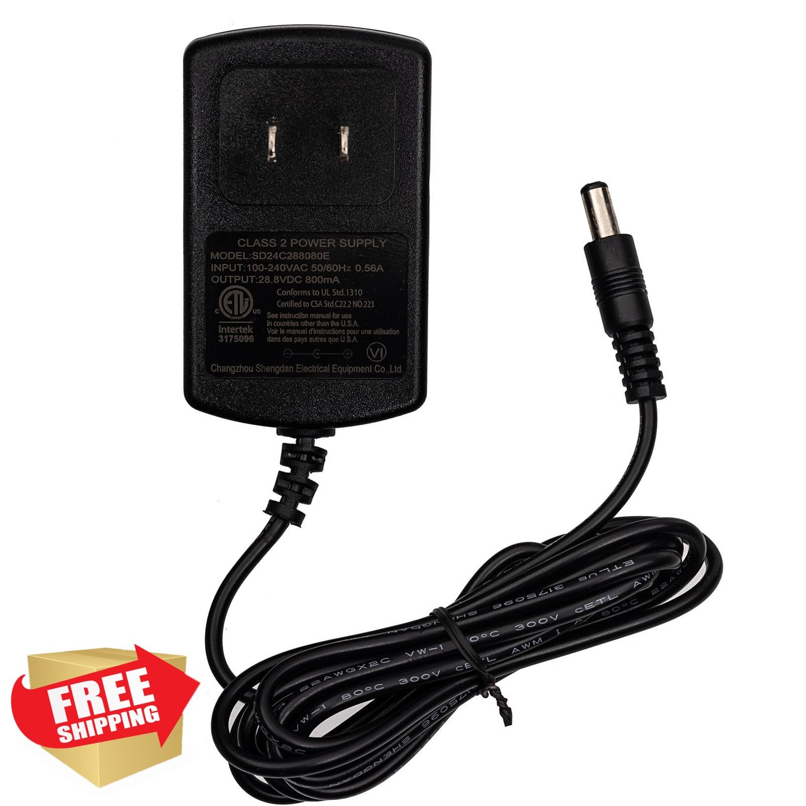 28.8V Ride On Toy Battery Charger for Kids Cars, 28.8V 800mA Power Supply