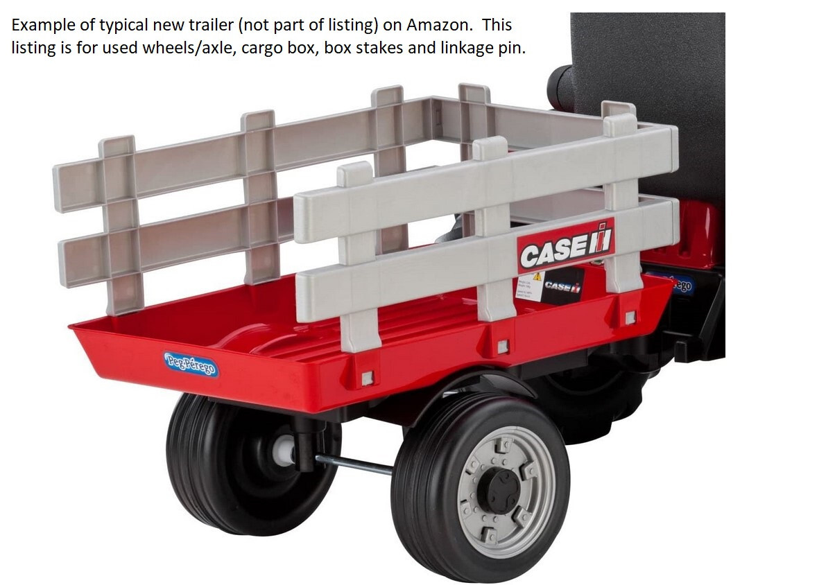 Peg Perego Case IH Magnum Trailer Used Parts Lot (FRAME NOT INCLUDED) Good Cond