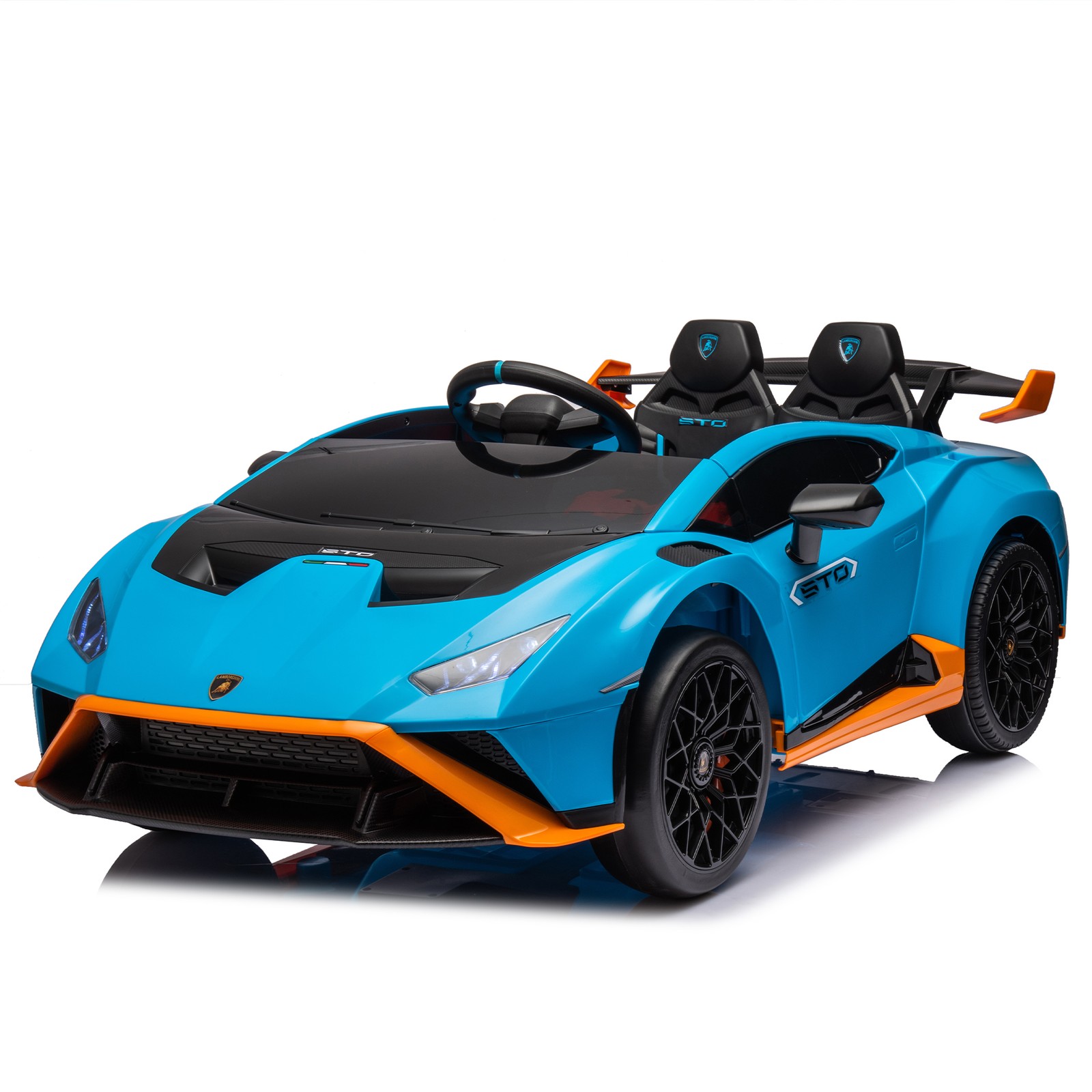 24V Kids Electric Ride On Drift Car Lamborghini Huracan Sto Speeds 1.86-5.59 MPH