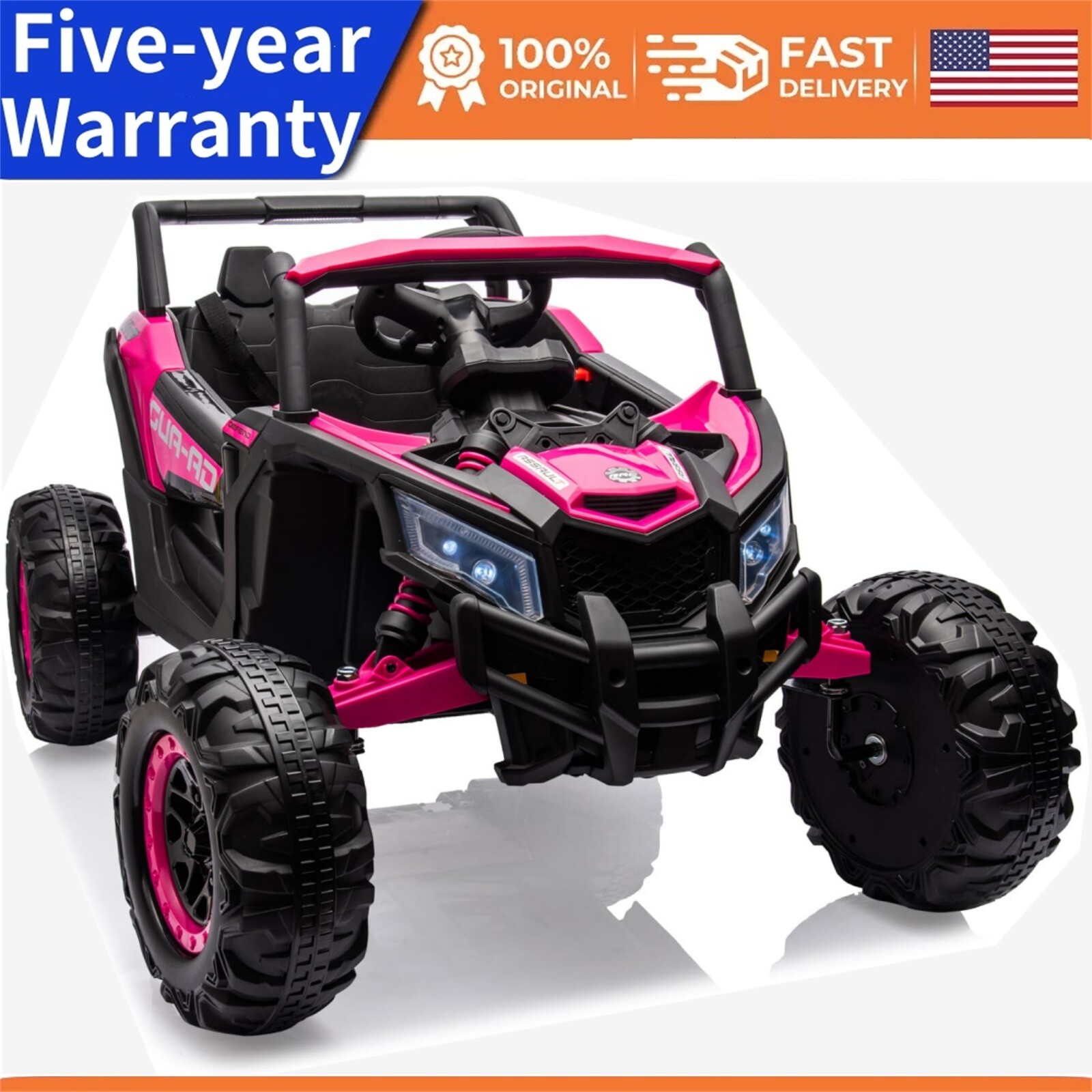 🍎24V Kids Ride-On Utv Car W/Remote Control Spring Suspension 200W Motor Music