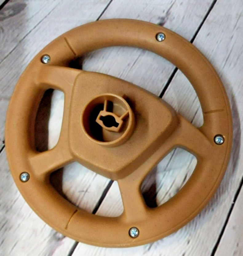 Discontinued Power Wheels Cadillac Escalade Steering Wheel Part#X3419-9089 Brown