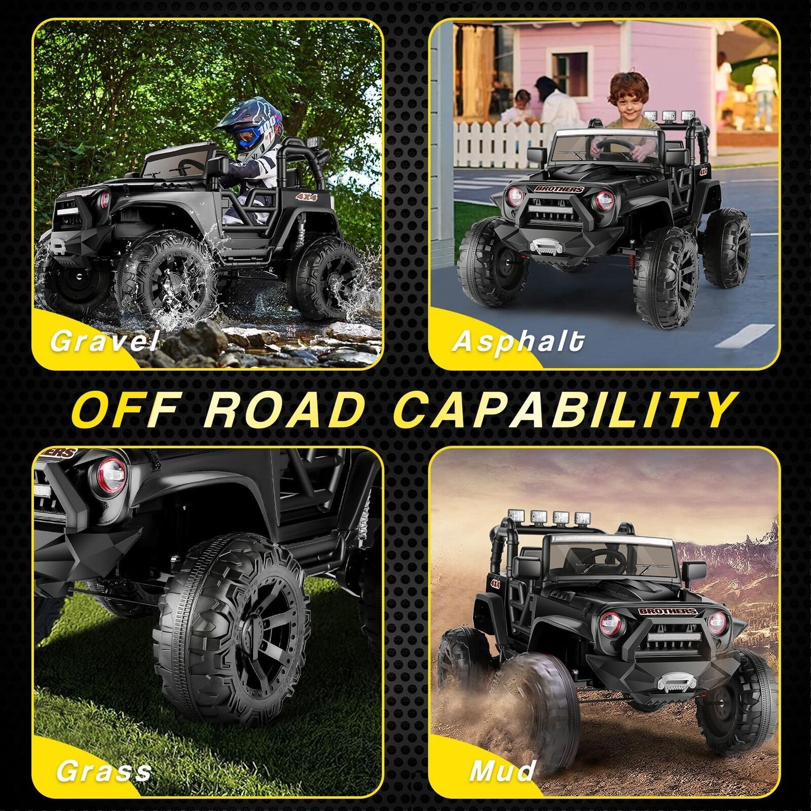 Electric Kids Ride On Car Power Wheels 12V/24V Jeep Music Fashion with Remote~