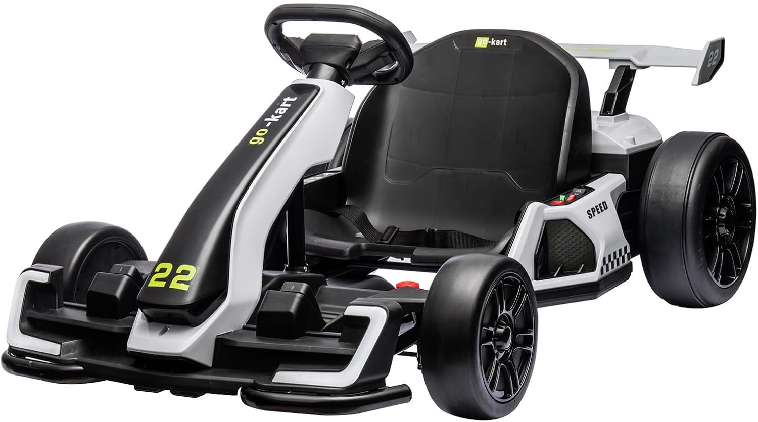 4 Wheels Pedal Go Kart for Kids, Ages 6-12 Ride On Toy, 110 lbs Load, Durable