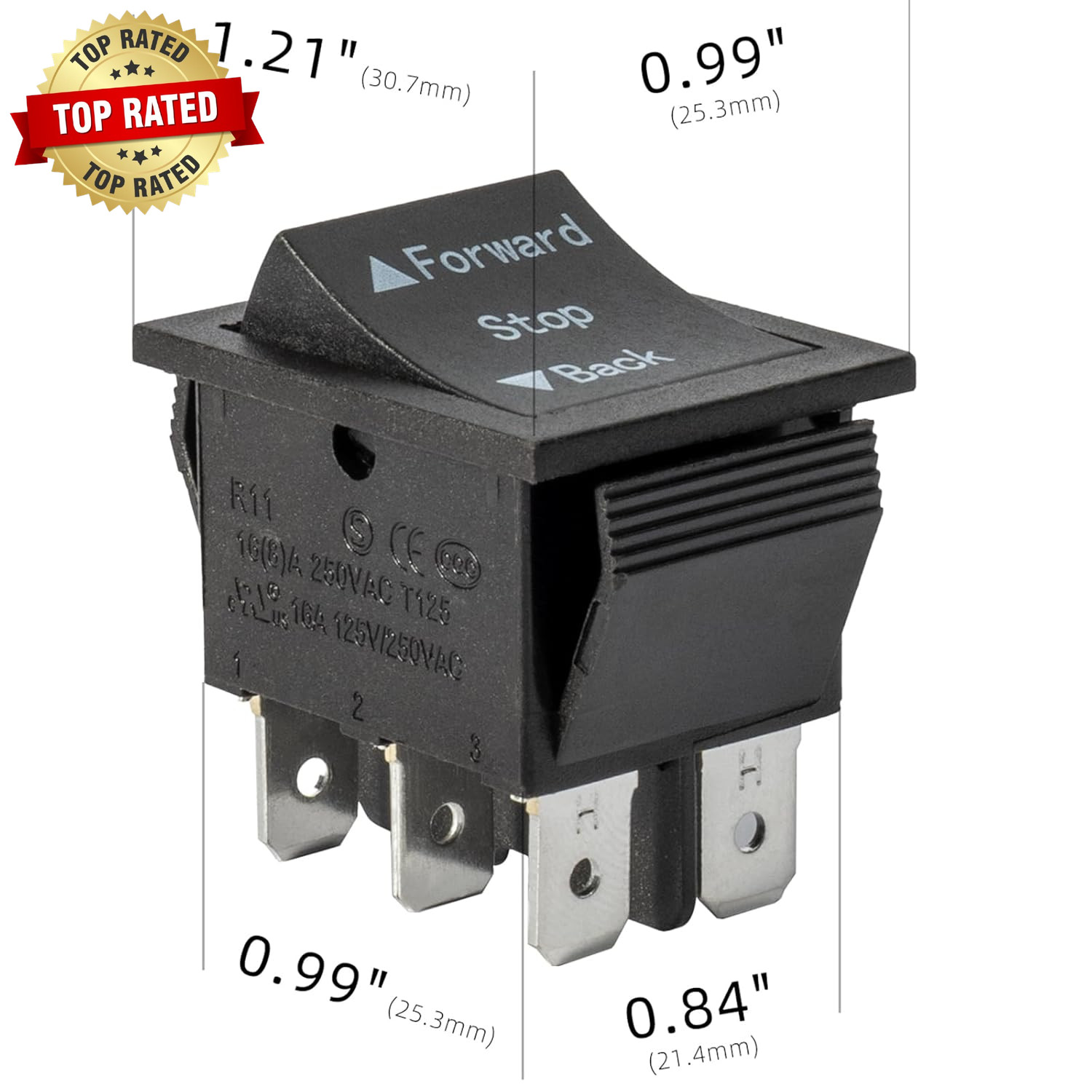 2 Pcs Universal 6V 12V 24V Forward Reverse Switch Compatible with Power Wheels F