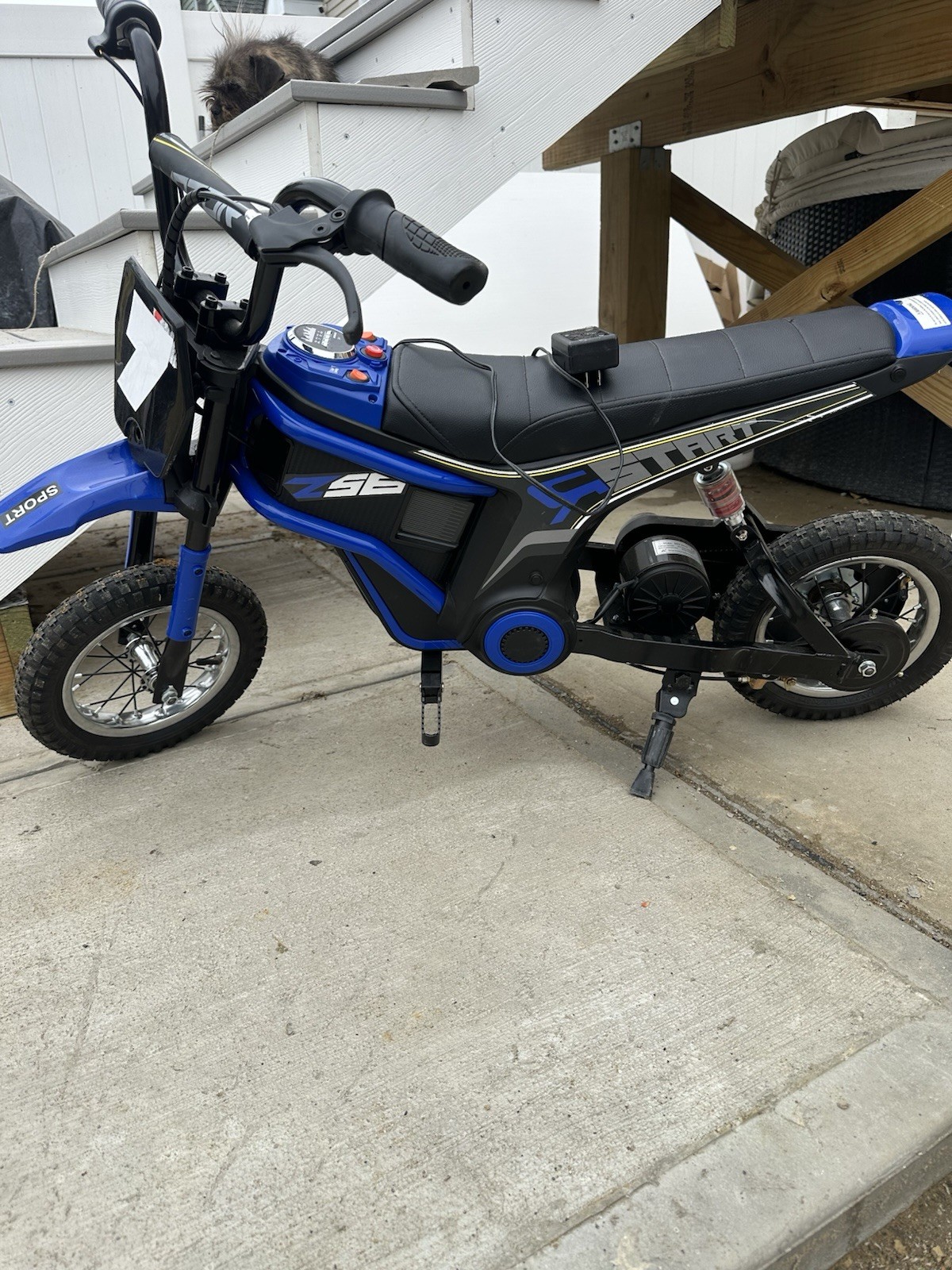 ELEMARA Ride on Toy-Navy, 24 V Electric Kid Dirt Bike