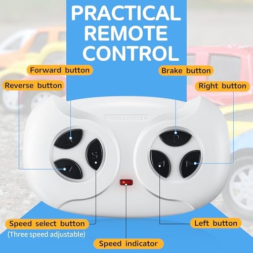 2.4G Remote Control for Kids Electric Car, White Remote Control for 12V