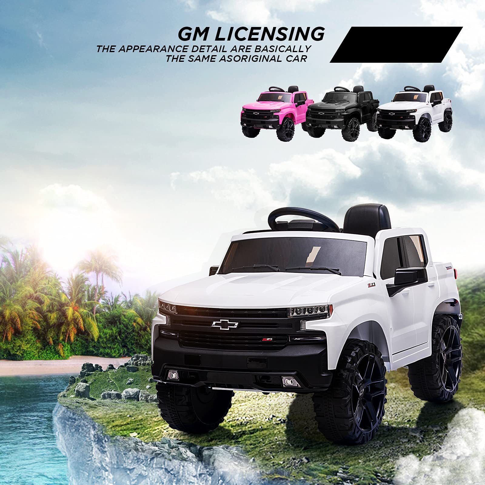 ⭐🚗 Ride on Truck with Remote Control for Kids 12V Battery Powered Electric Vehi