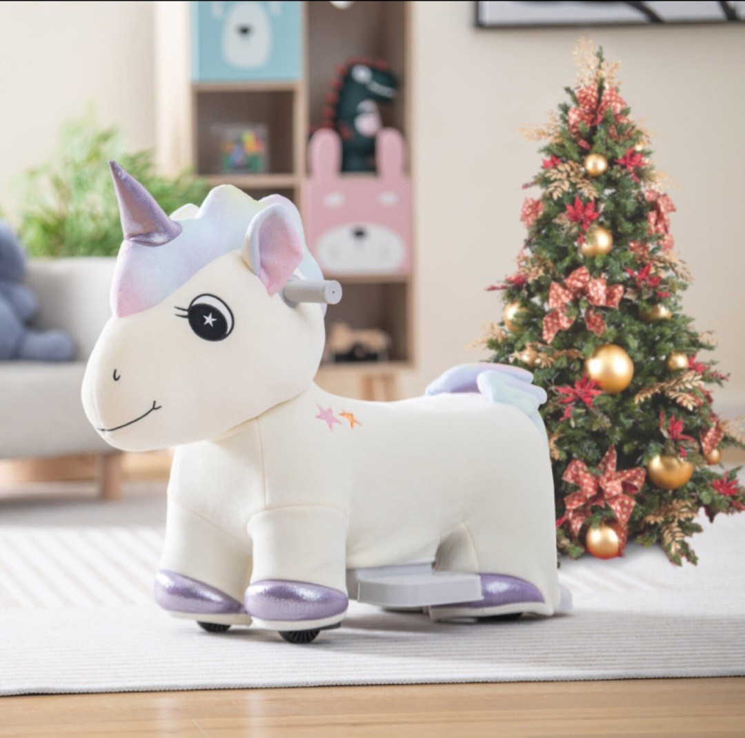 Ride on Toys, 6V Electric Battery Powered Electric Ride on Unicorn with Musi…