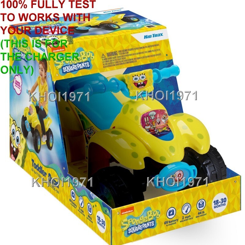 WALL Charger AC adapter for KIDTRAX Nickelodeon Sponge Bob Square Pants KT1557WM